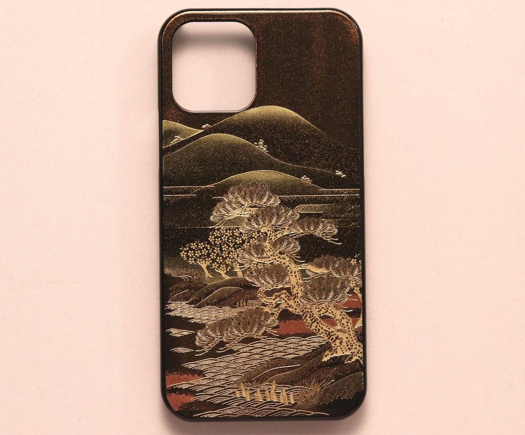 【Pre-order】- Embossed Maki-e iPhone14 Case (Landscape) (deliver around 3 weeks after purchase)